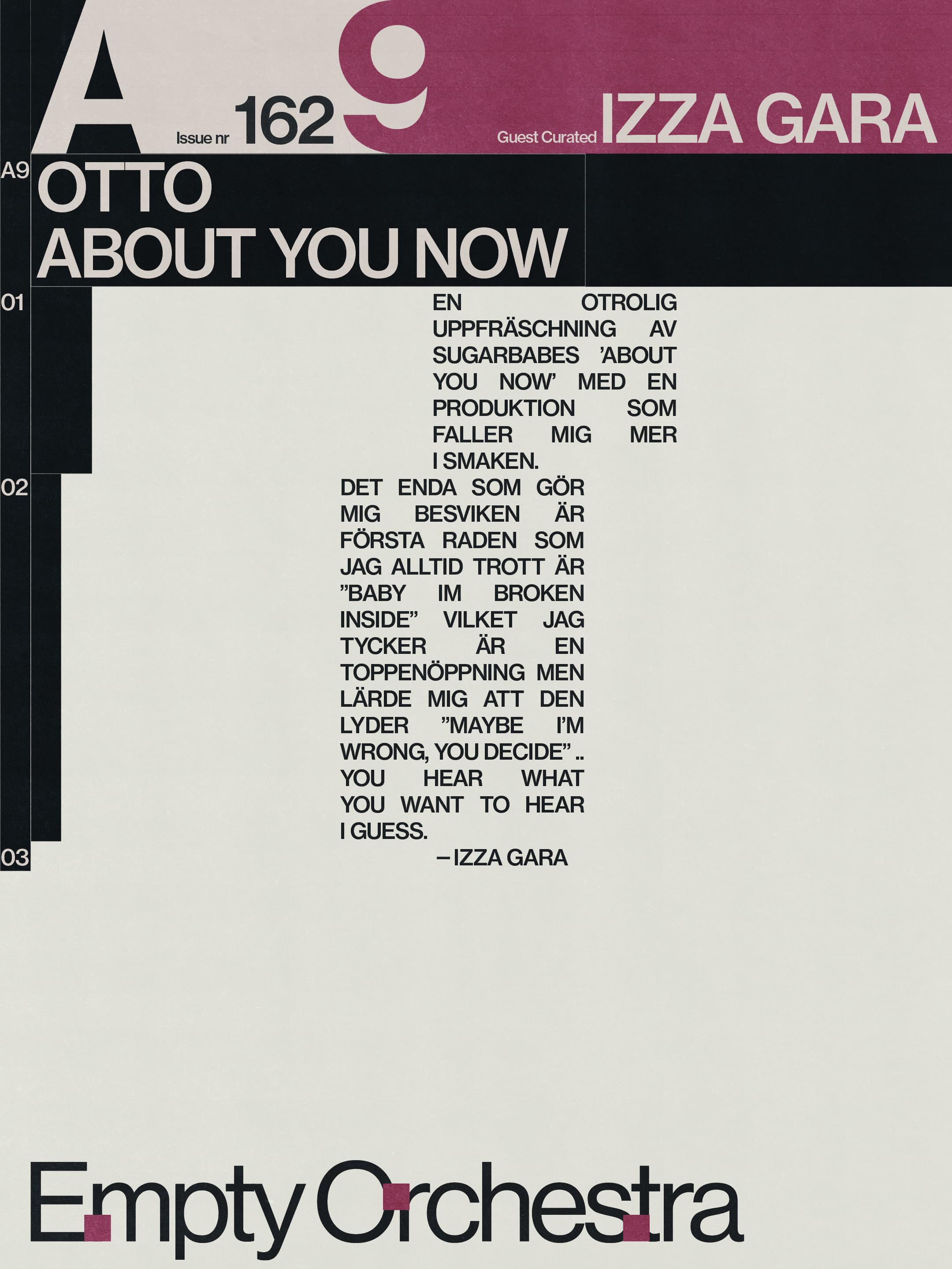 EO RADIO: Guest Curated with Izza Gara